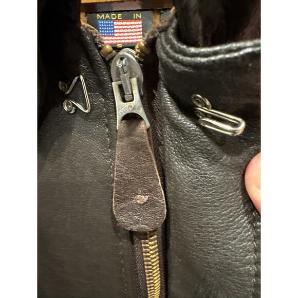 Avirex A-2 50th Anniversary 1947-1997 Genuine Goat Skin Leather‎ Jacket Size 44 - Picture 7 of 12